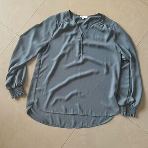 Blue gray dress shirt